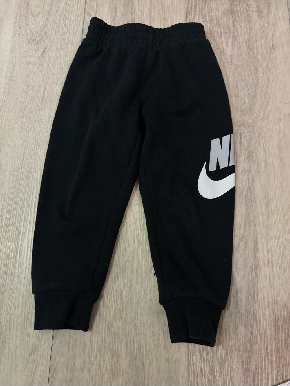 Nike Black Joggers with White Swoosh